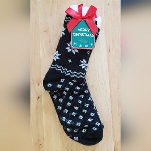 Ladies Dual Layer Cabin Socks (Christmas Socks) Slip Resistant Rubber Grips on B